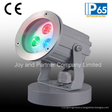 IP65 3W RGB Outdoor LED Garden Spot Light with Base (JP83033)
